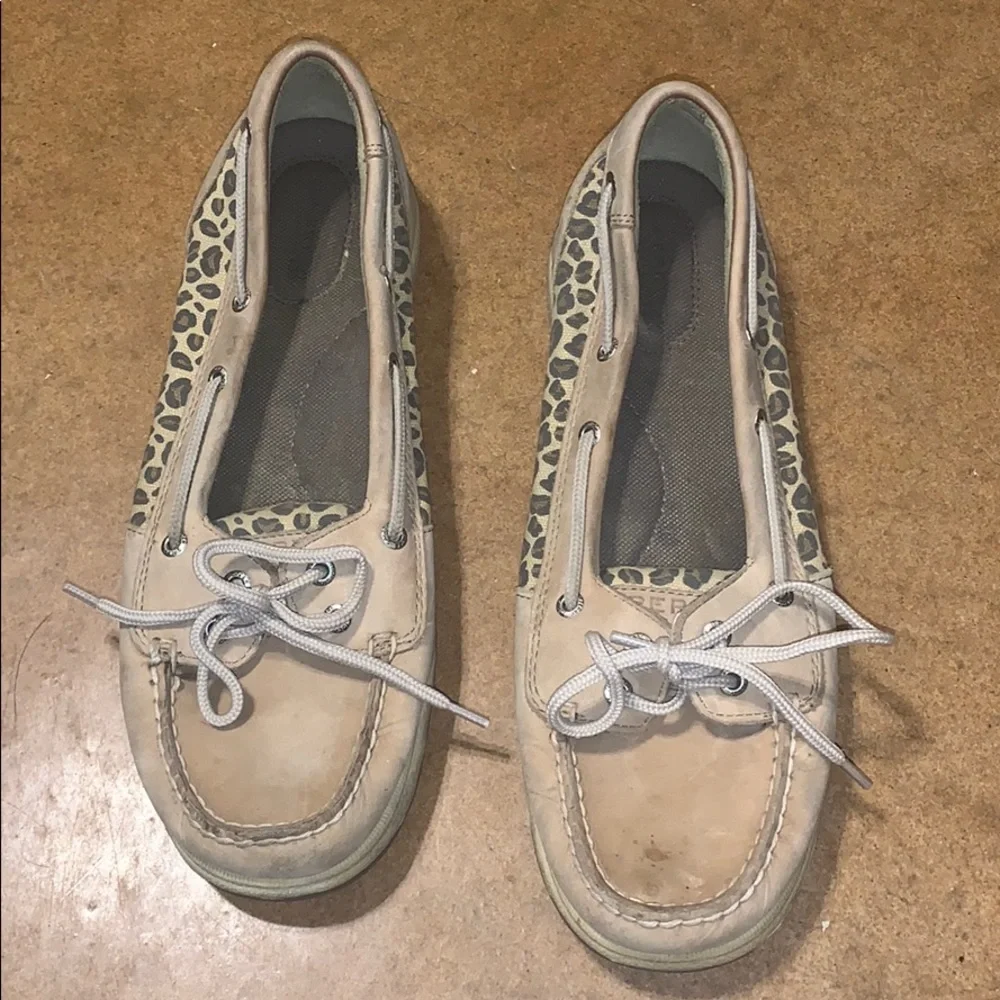 Sperry boat shoes, leopard print, size 10 | offer in description